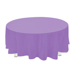 Plastic Table Cover, Round, 84-Inch