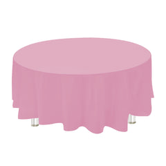 Plastic Table Cover, Round, 84-Inch