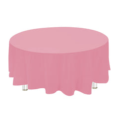 Plastic Table Cover, Round, 84-Inch