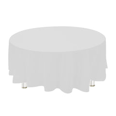 Plastic Table Cover, Round, 84-Inch
