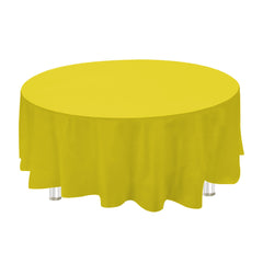 Plastic Table Cover, Round, 84-Inch