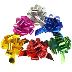 Metallic Pull Bows for Gift Wrapping, 2-Piece