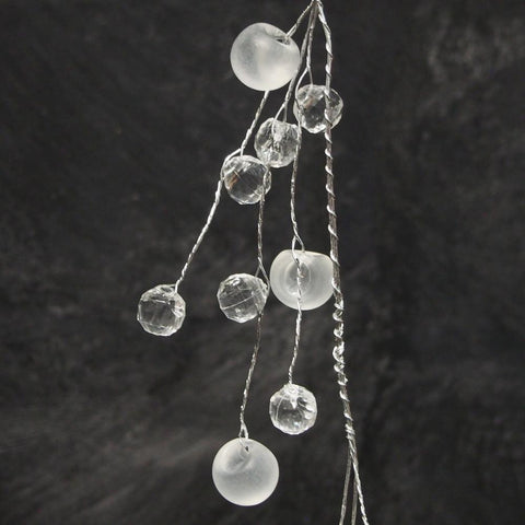 Acrylic Crystal Beaded Garland, Clear, 45-inch