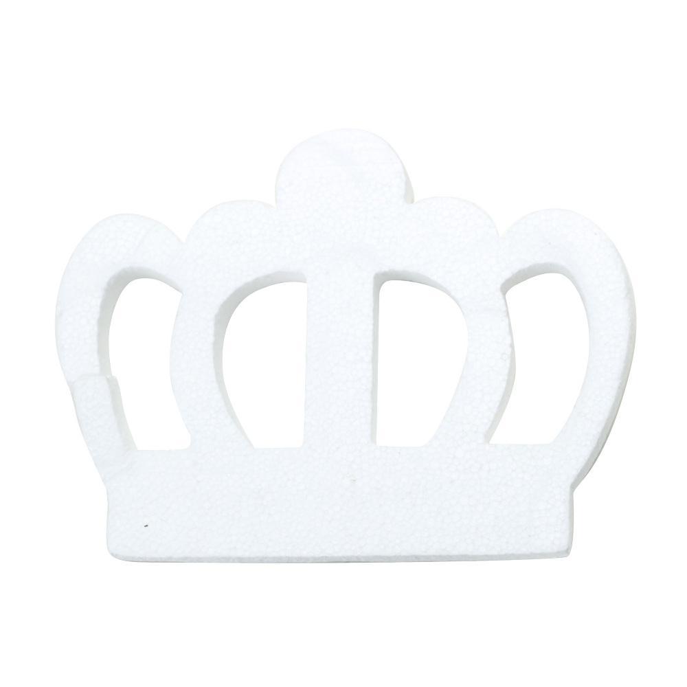 DIY Foam Regal Crown Cut-Out, White, 23-1/2-Inch