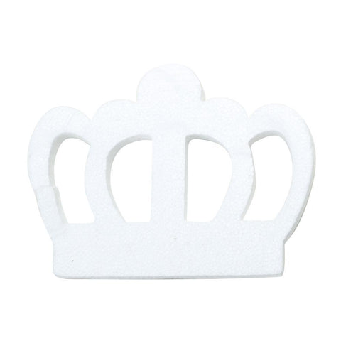 DIY Foam Regal Crown Cut-Out, White, 23-1/2-Inch