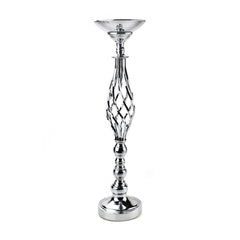 Tall Twisted Candle Holder Metal Centerpiece, 22-3/4-Inch