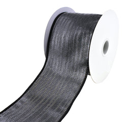 Spooky Satin Metallic Wired Ribbon, 10-Yard