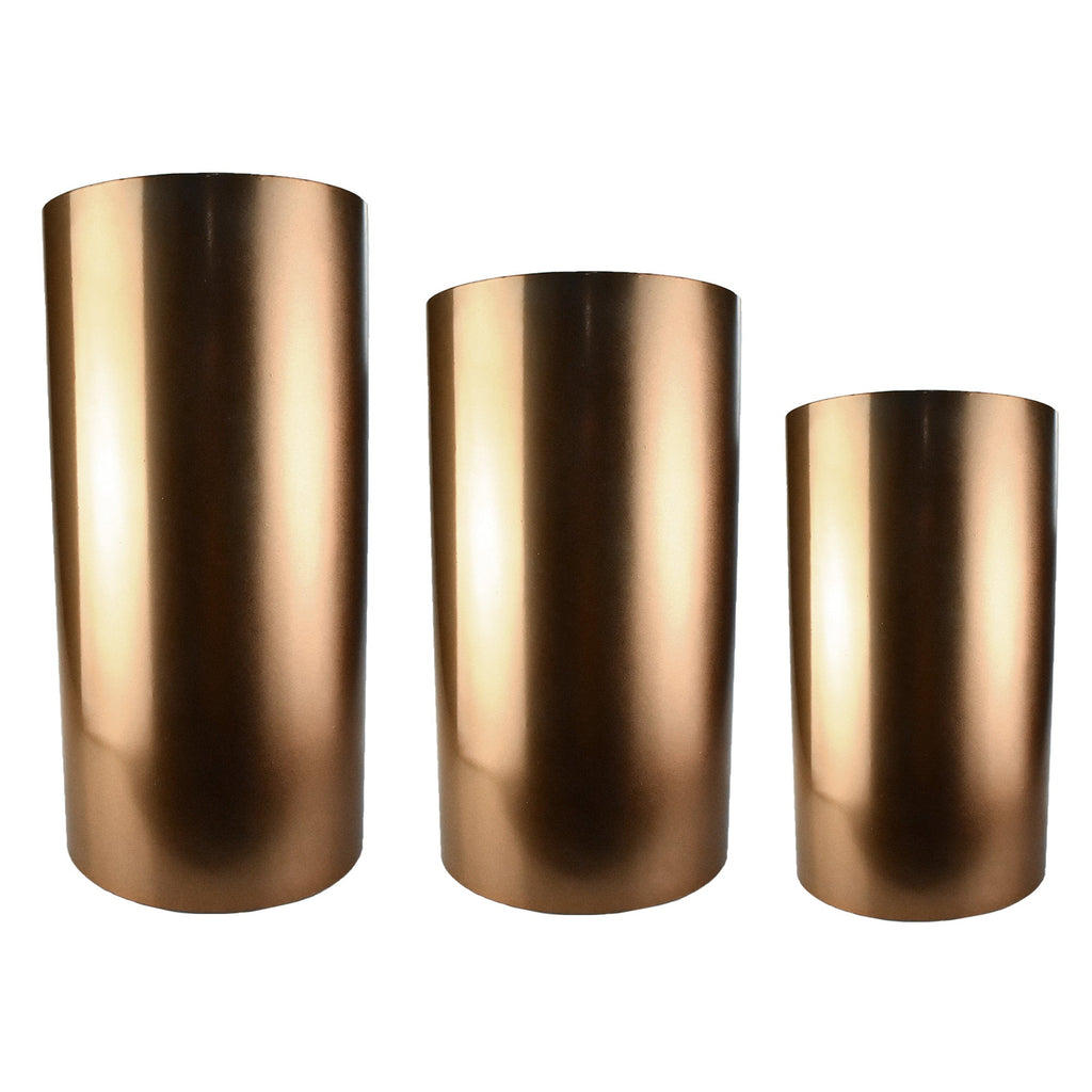 Metal Cylinder Stands, Assorted Sizes, 3-Pack