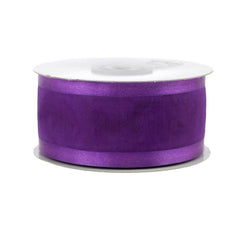 Satin-Edge Sheer Organza Ribbon, 1-1/2-inch, 25-yard