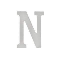 Wooden Standing Letters and Numbers, 4-3/4-inch, White
