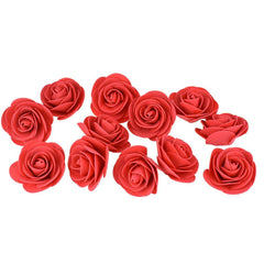 Craft Foam Roses, 3-Inch, 12-Count