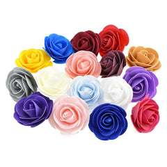 Craft Foam Roses, 3-Inch, 12-Count