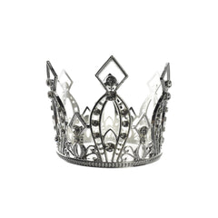 Rhinestone Accents Alloy Crown, 3-1/4-Inch