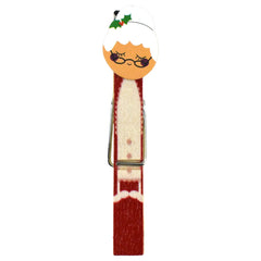 Christmas Characters Clothespins, 2-7/8-Inch, 4-Piece