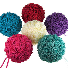 Soft Touch Flower Kissing Balls Wedding Centerpiece