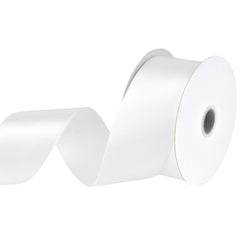 Single Faced Satin Ribbon, 1-1/2-inch, 10-yard, White