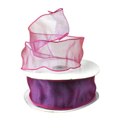 Sheer Organza Wired Ribbon, 2-1/2-inch, 50-yard