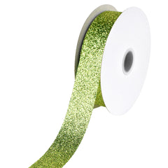 Nylon Metallic Glitter Ribbon, 7/8-inch, 25-yard