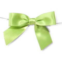 Pre-Tied Satin Bows, 7/8-Inch, 12-Piece