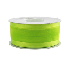 Satin-Edge Sheer Organza Ribbon, 1-1/2-inch, 25-yard