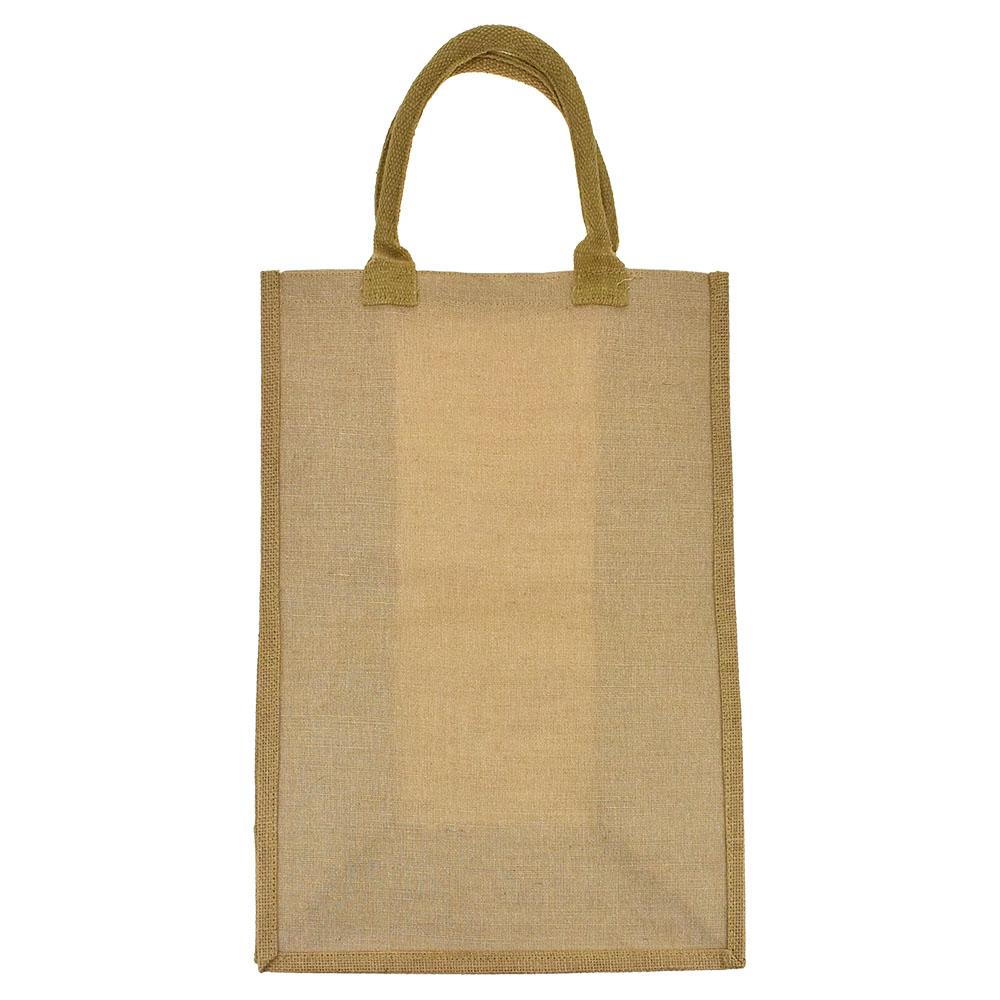 Natural Jute Long Tote Bag, 18-Inch