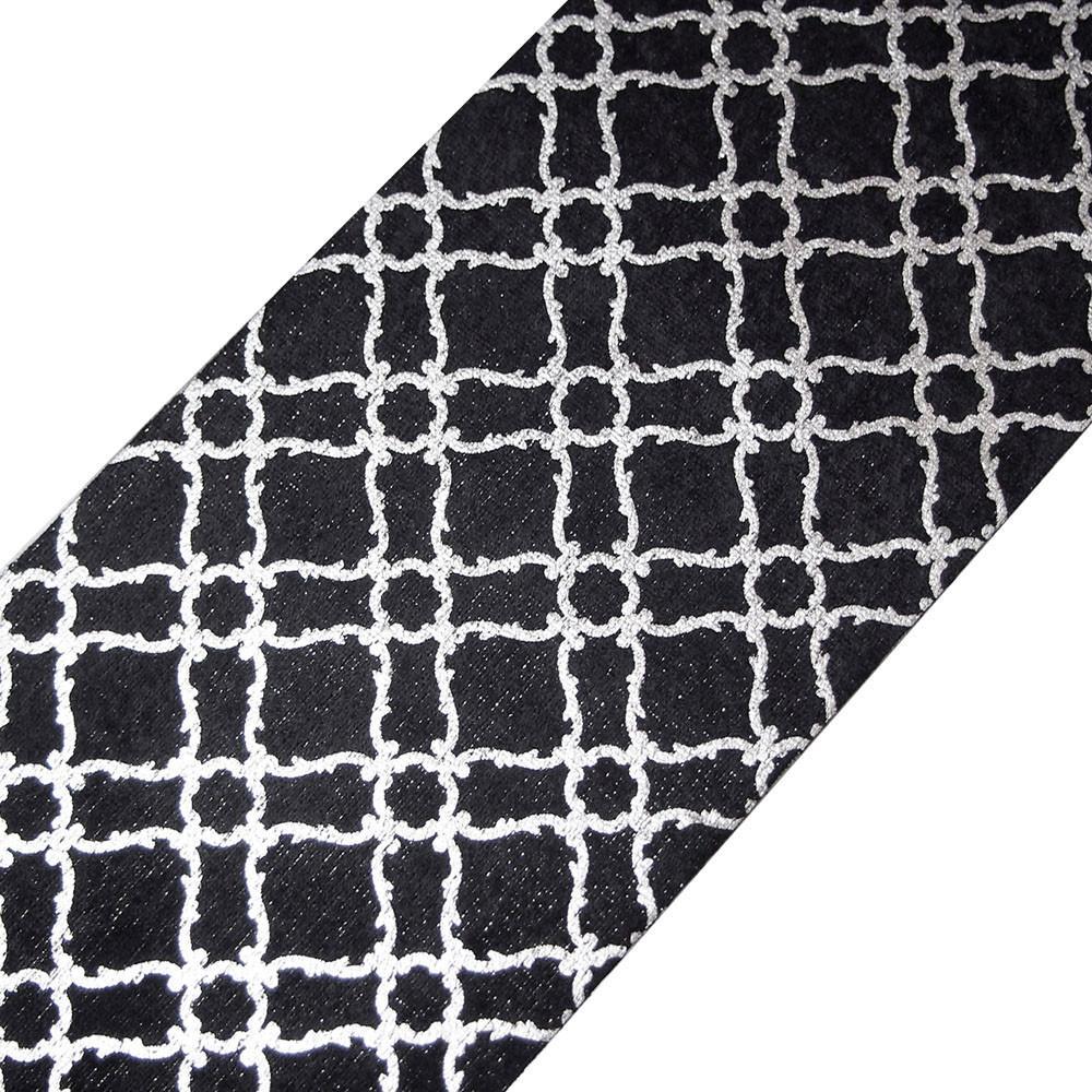 Velveteen Fabric Self-Adhesive Deluxe Sticker, 4x11-Inch, Moroccan Black