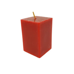 Rectangular Unscented Pillar Candle, 3-Inch