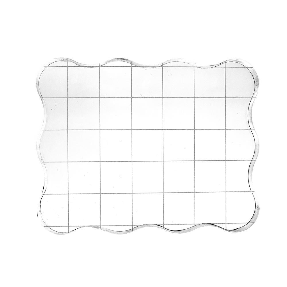 Acrylic Ergonomic Stamp Block Applicator, Clear, 3-5/8-Inch