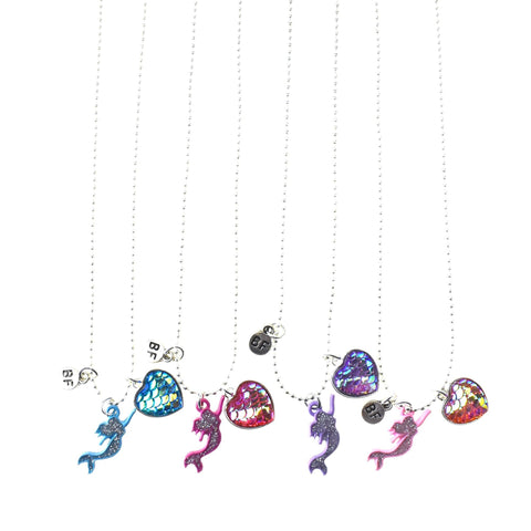 Kids' Mermaid Best Friend Necklaces, 20-Inch, 12-Piece