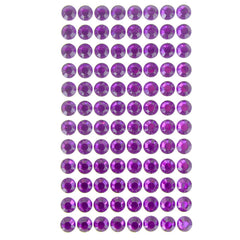Round Adhesive Diamond Gem Stickers, 10mm
