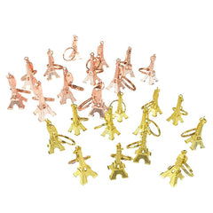 Paris Eiffel Tower Keychain Party Favors, 1-7/8-Inch, 12-Piece