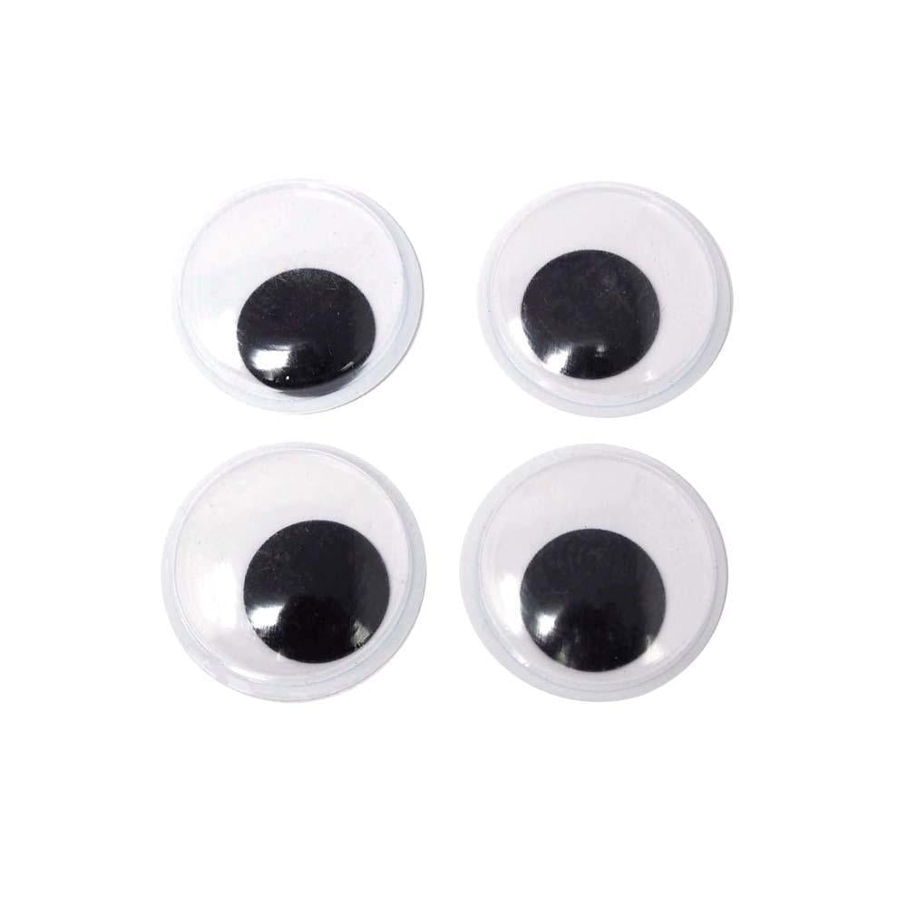 Medium Googly Eyes Craft Embellishments, 1-7/8-inch, 4-count, Black