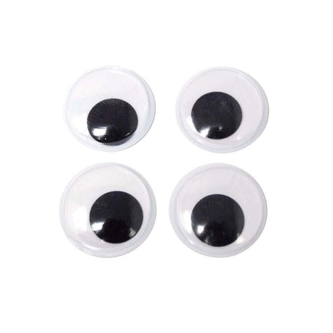 Medium Googly Eyes Craft Embellishments, 1-7/8-inch, 4-count, Black