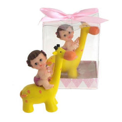 Pacifier Baby Giraffe Ride Polyresin Favors, 2-3/4-Inch