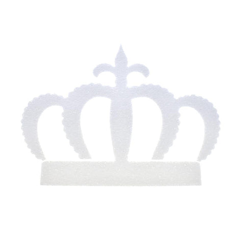 DIY Foam Regal Crown Cut-Out, White, 7-Inch