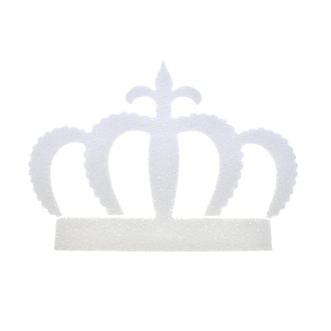 DIY Foam Regal Crown Cut-Out, White, 23-Inch