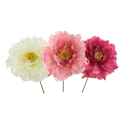 Artificial Peony Pick, 8-Inch