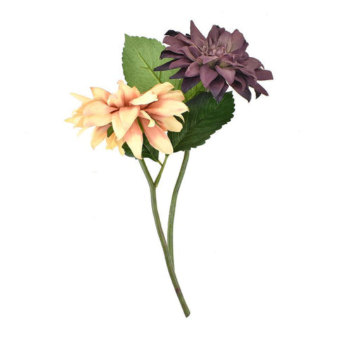 Artificial Dahlia Floral Pick, 11-Inch