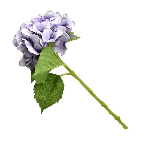 Artificial Tall Hydrangea Floral Stem, Lavender, 19-Inch
