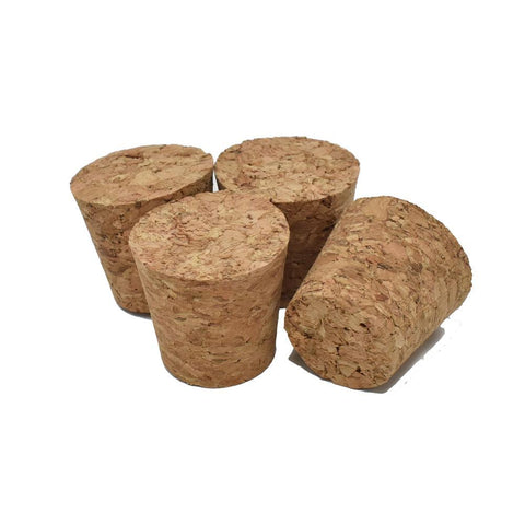 Tapered Cork Stopper, Natural, 7/8-Inch, 4-Count