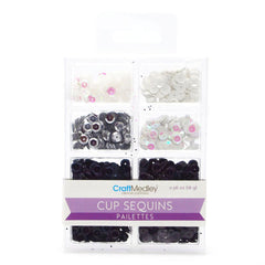 Loose Cup Sequins Palettes, 6mm, 16-gram