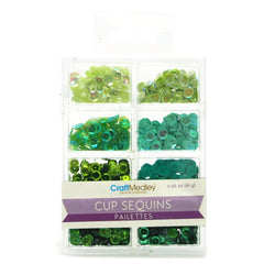 Loose Cup Sequins Palettes, 6mm, 16-gram