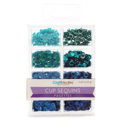 Loose Cup Sequins Palettes, 6mm, 16-gram