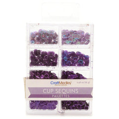 Loose Cup Sequins Palettes, 6mm, 16-gram