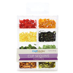 Loose Cup Sequins Palettes, 6mm, 16-gram