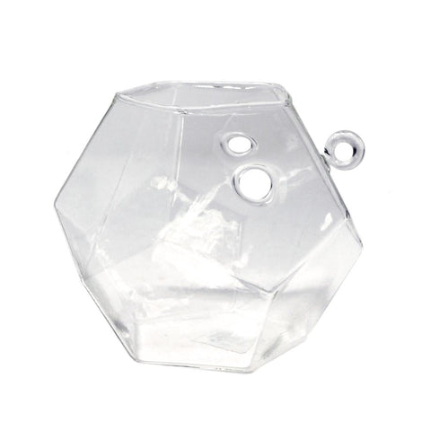 Clear Acrylic Geometric Hanging Terrarium, 4-1/2-Inch