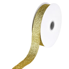 Nylon Metallic Glitter Ribbon, 7/8-inch, 25-yard