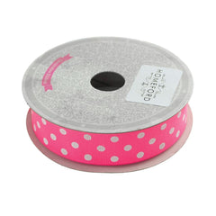 Polka Dot Grosgrain Ribbon, 7/8-Inch, 10 Yards