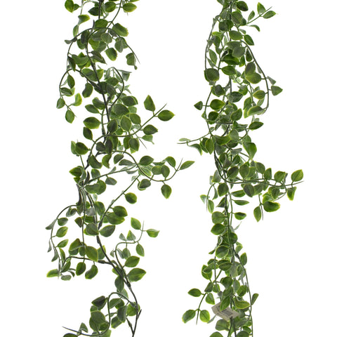 Artificial Flocked Mini Vine Garland, 6-Feet
