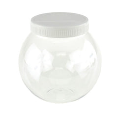 Plastic Round Favor Container with Lid, 4-1/2-Inch, Large